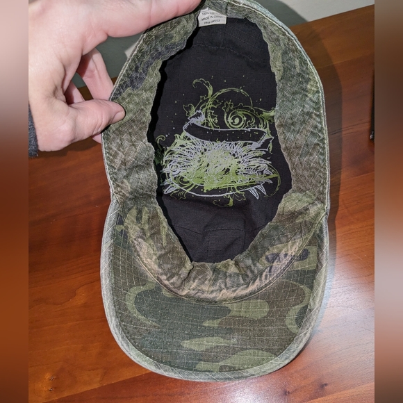 Military cadet Camo Cap Ladies Medium 100% Cotton EUC - Picture 3 of 6